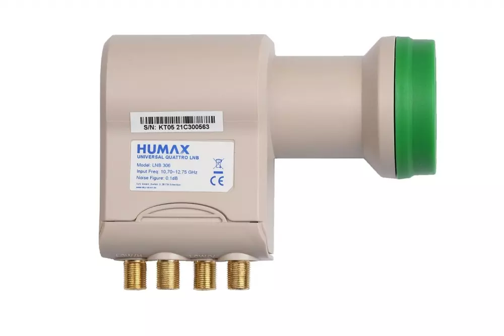 Humax Green Power Quattro LNB 306 Sat 0,1dB nachhaltig für Multischalter