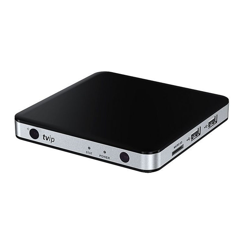 TVIP S-Box v.525 4K Ultra HD HEVC 2.4/5GHz Dual-WiFi Linux IP Mediaplayer Schwarz