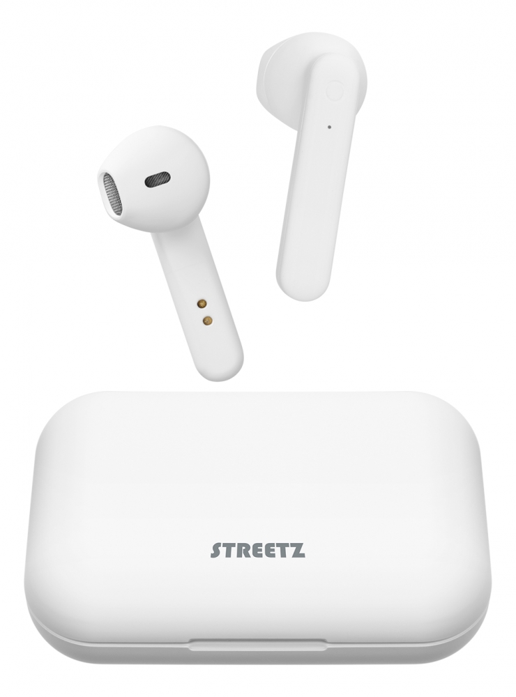 Streetz TWS-105 Semi In Ear Hörer mit Ladecase weiß