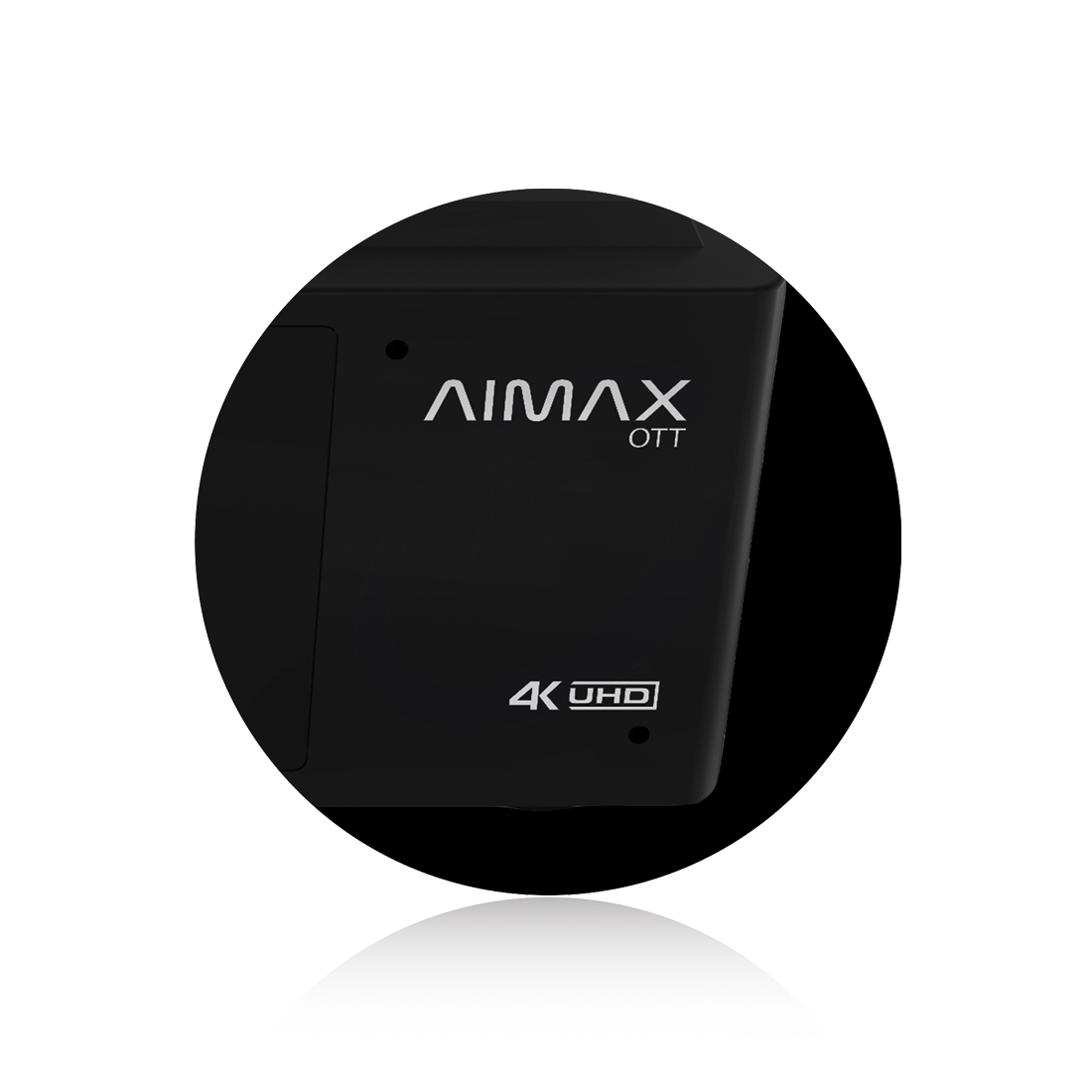 Xsarius AIMAX OTT BT 4K UHD LCD AndroidTV 8.0 Player H.265 WLAN Schwarz