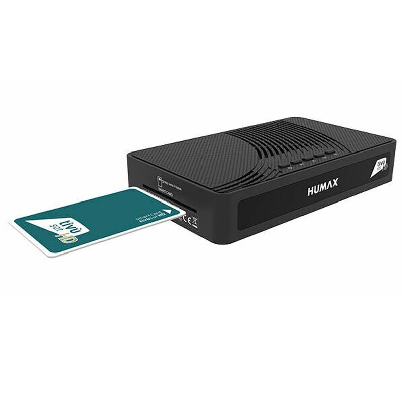 Humax TIVUMAX-HD3801 S2 HEVC HD Tivusat Receiver inkl. Aktive Smartcard Attiva