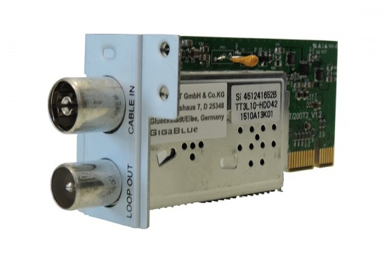 GigaBlue DVB-C/T Dual Tuner Hybrid - Geeignet nur für GigaBlue Ultra UE, X3