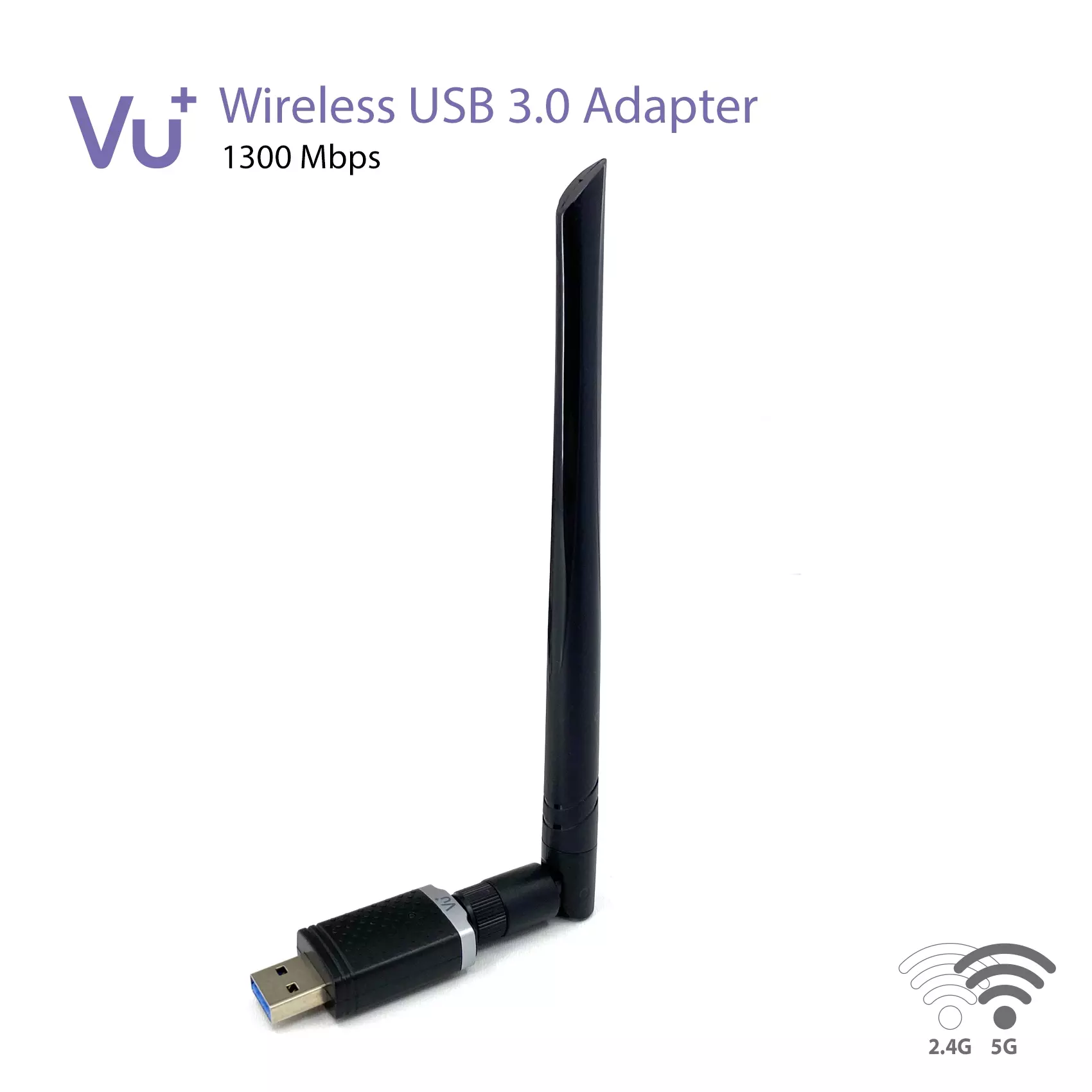 VU+ Dual Band Wireless USB 3.0 Adapter 1300 Mbps inkl. 6 dBi Antenne