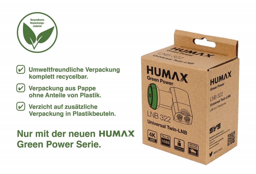 Humax Green Power LNB 322 Universal Twin-LNB