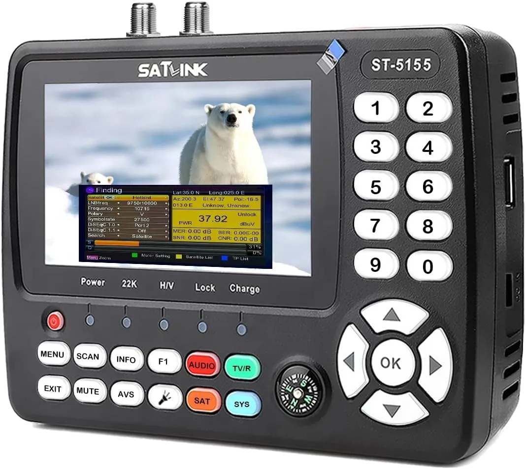 Satlink ST-5155 H.265 (10 Bit ) DVB-S/S2/T/T2/C Combo Messgerät