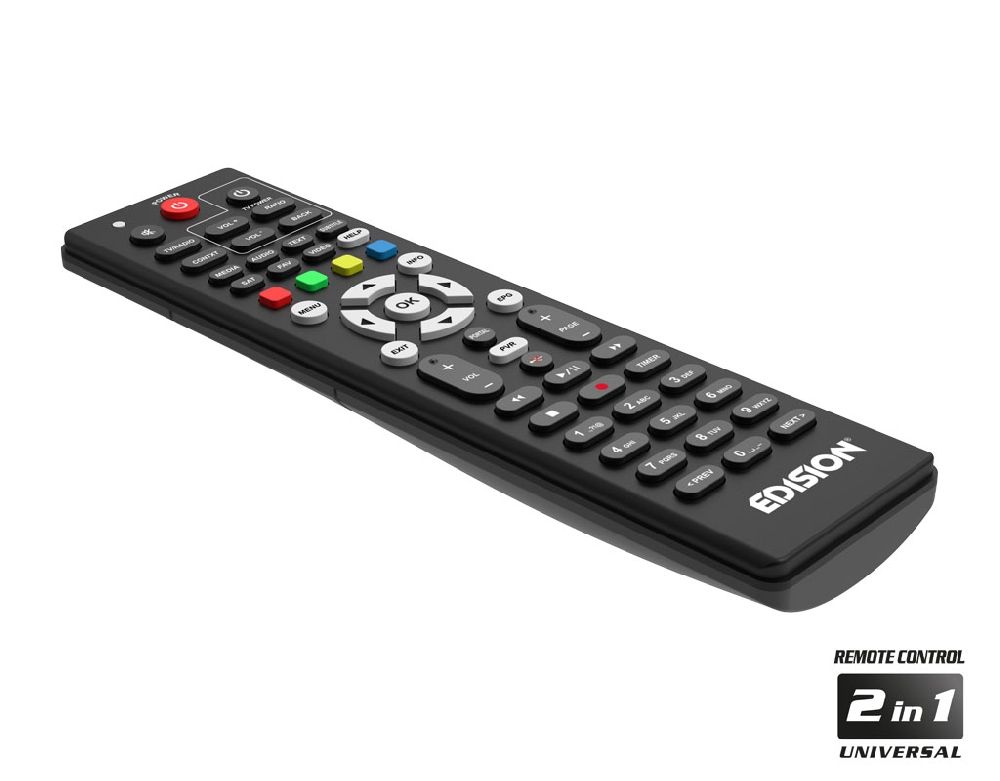 Edision Ping IPTV Full HD 1080p Receiver Box Linux OTT H.265/HEVC schwarz