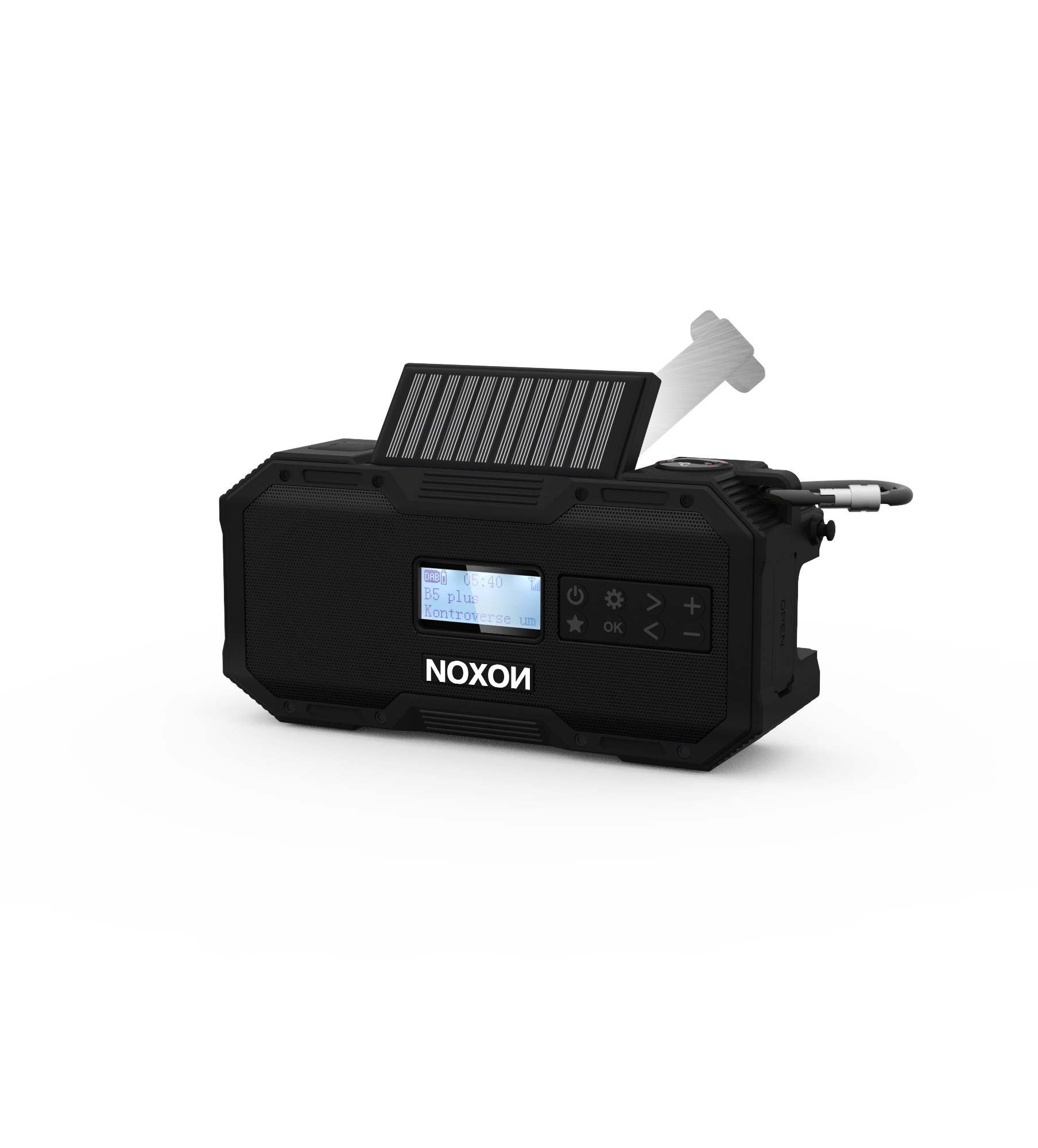 Noxon Dynamo Solar 411 schwarz, DAB+ Radio