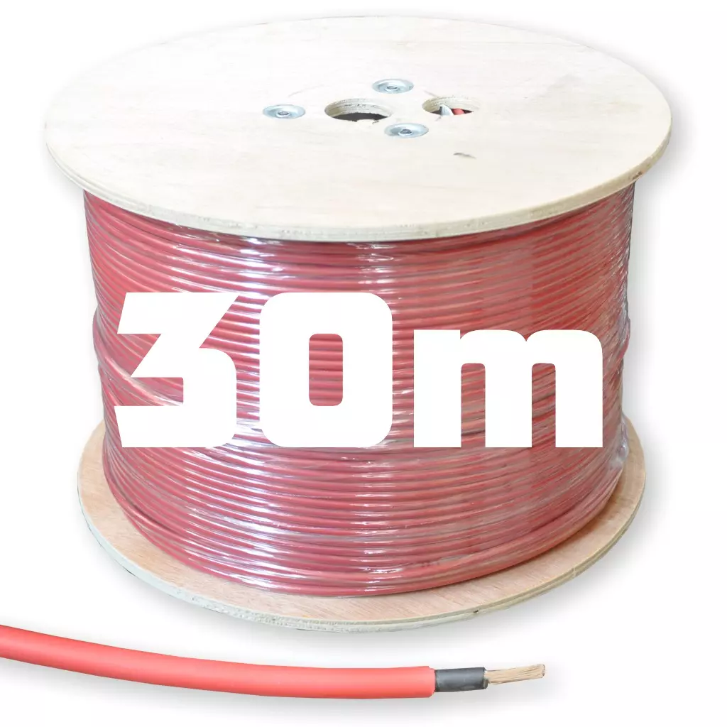 30m Solarleitung rot 4 mm² (H1Z2Z2-K) 