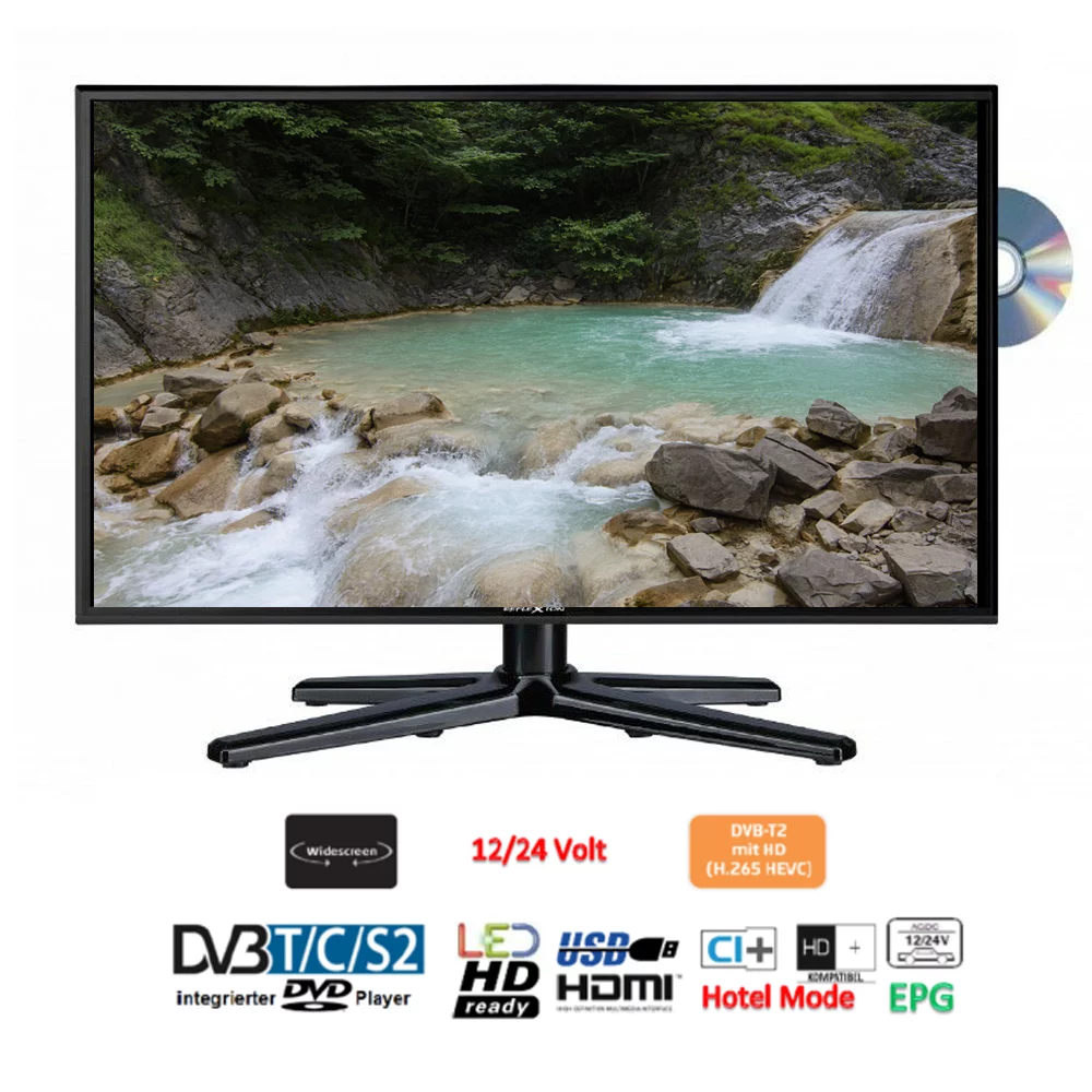 Reflexion LDDW19i+ 47cm Smart LED TV DVB-S2 Full HD,DVD,Bluetooth,12/24/230 Volt