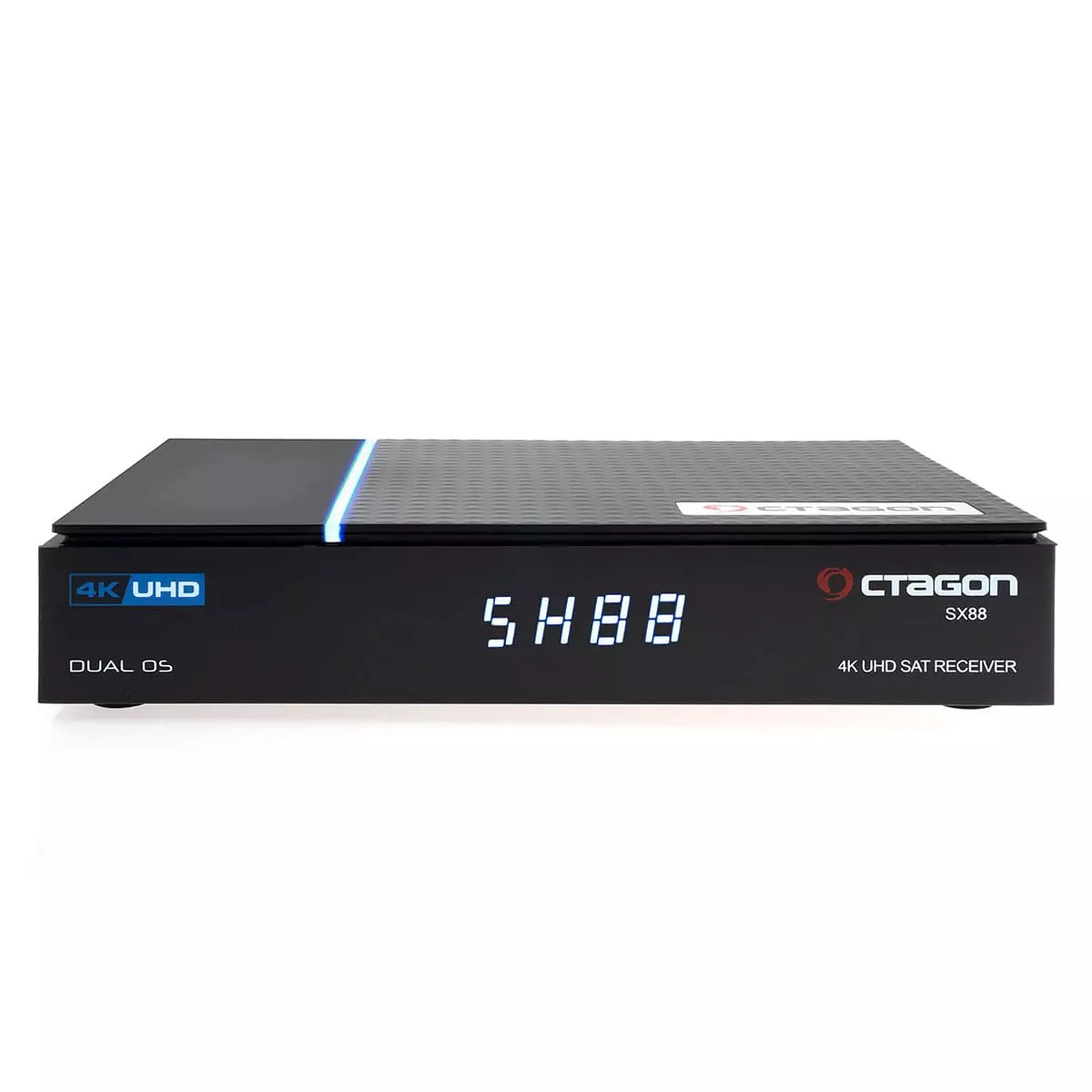 Octagon SX88 V2 4K UHD Sat IP-Receiver Linux E2 + Define OS, DVB-S2, Kartenleser, HDMI, Schwarz