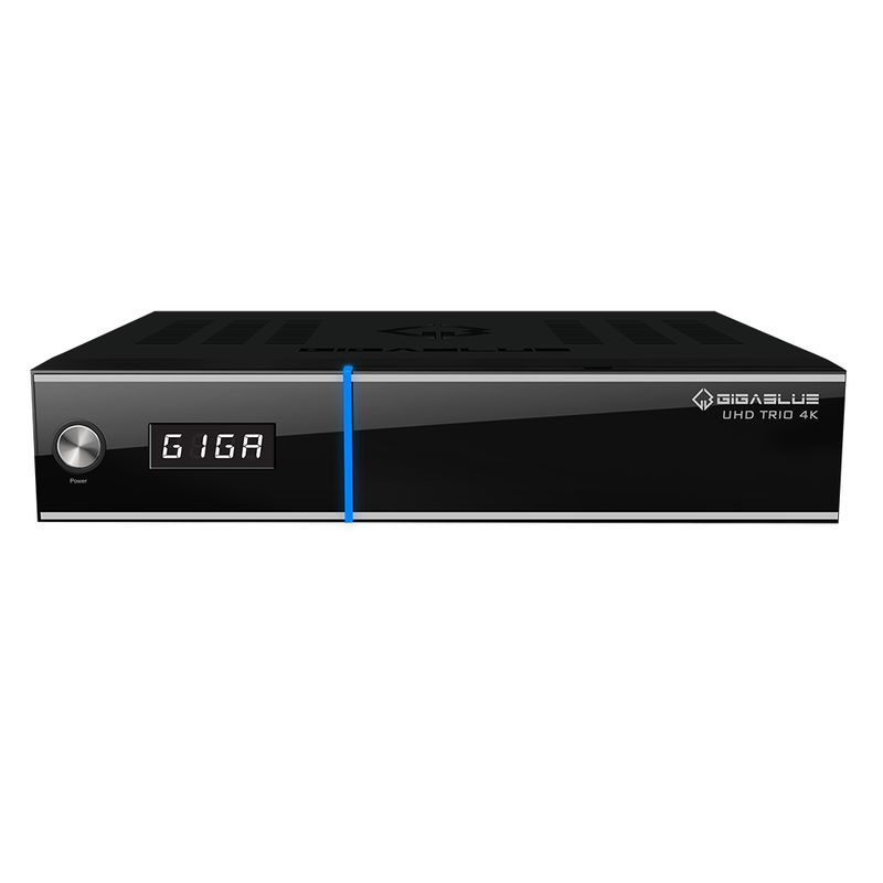 Gigablue UHD TRIO 4K 2160p 1xDVB-S2X MS 1xDVB-C/T2 Tuner E2 Linux Receiver Schwarz