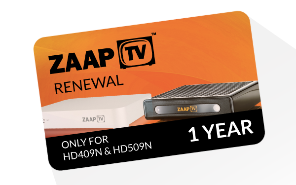 ZaapTV -Arabic- 1 Jahr Verlängerung für HD409N, HD509N, HD609N usw.