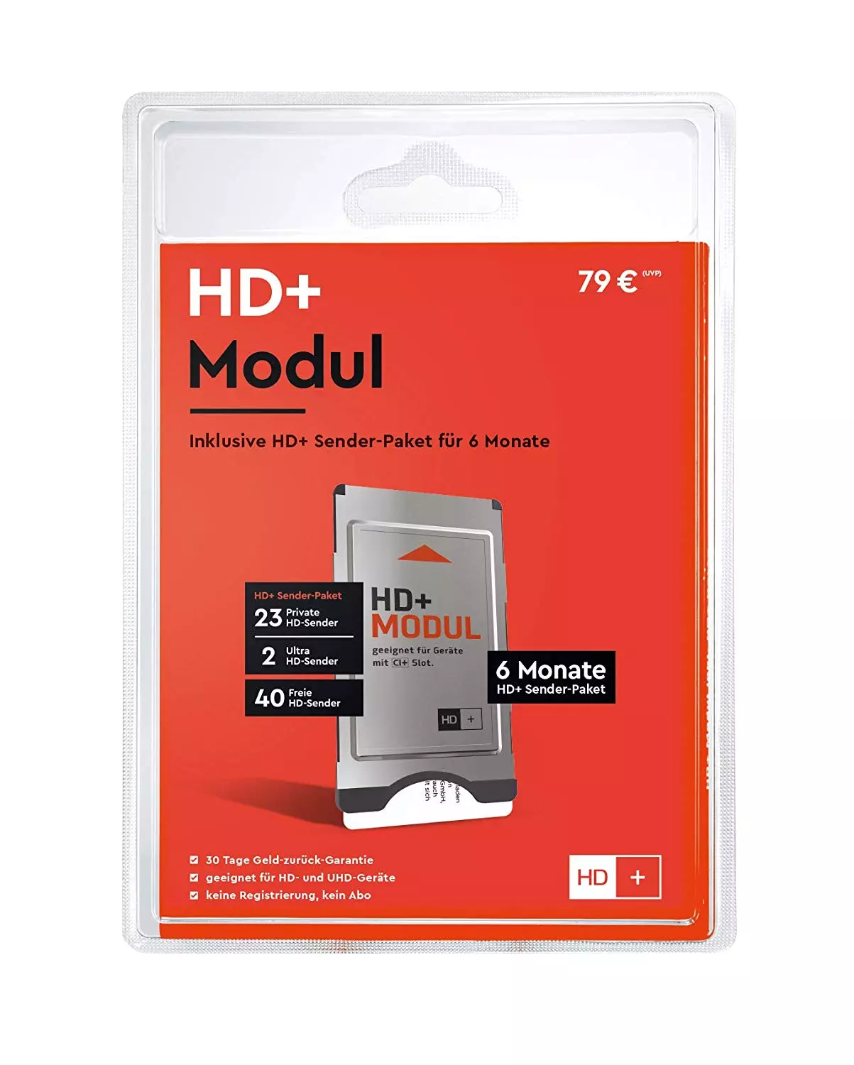 HD+ Modul inkl. HD+ Sender-Paket für 6 Monate (geeignet für Ultra HD)