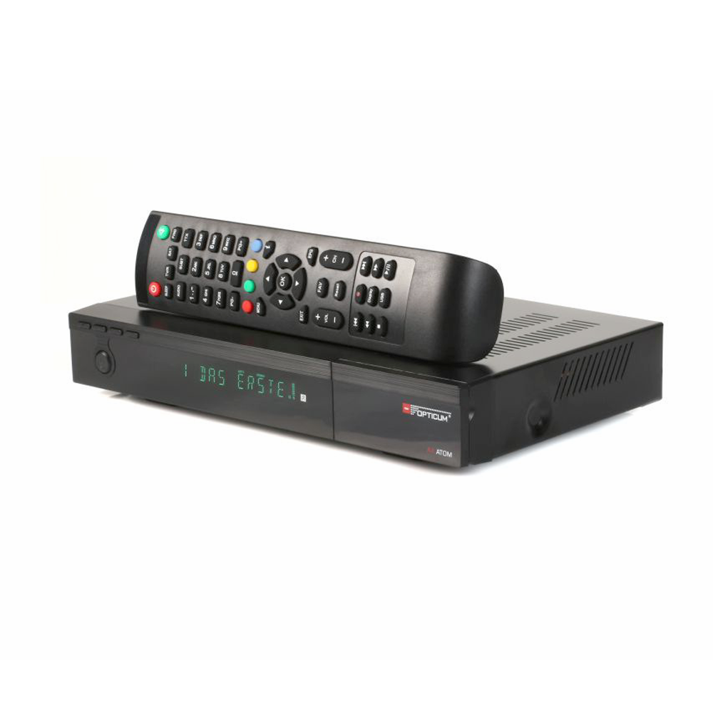 Opticum AX ATOM 4K UHD PVR HDTV IPTV Sat Receiver 1x DVB-S2X Multistream Tuner