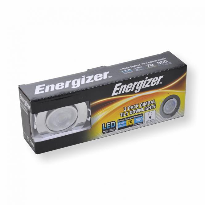 Energizer LED Downlights 3er Set Chrom 3x5W