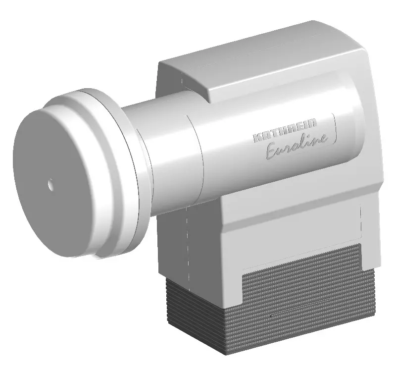 Kathrein KEL 422 Euroline TWIN LNB 40mm-LNB-Aufnahme