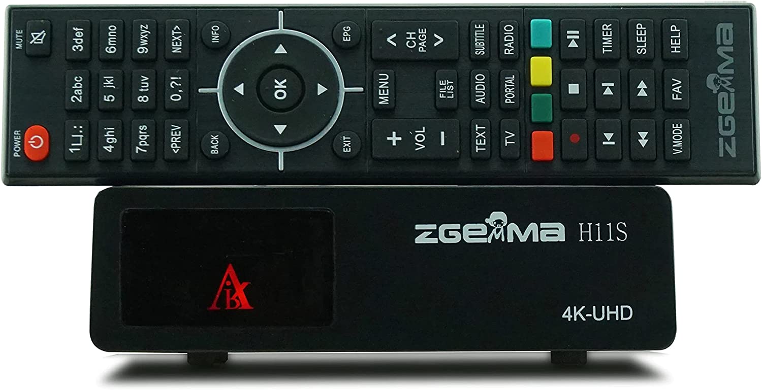 Zgemma H11S Satelliten-TV-Receiver Upgrade von H9s DVB-S2X 4K 16GB / 1GB UHD 2160P Linux-System H.265 HD Enigma2 Openatv Digital TV BOX