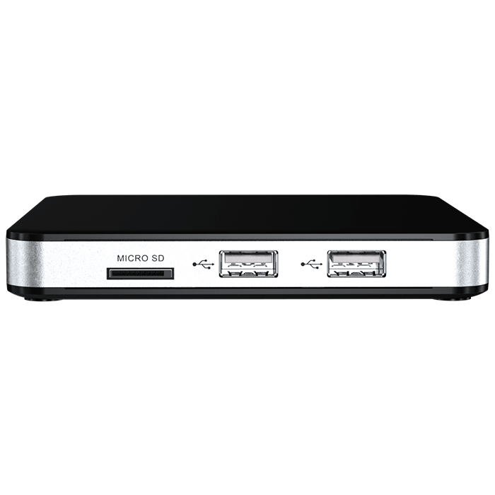 TVIP S-Box v.605 Internet TV IP 4K HEVC HD Android 6.0 Linux Multimedia 5GHz Wlan Schwarz