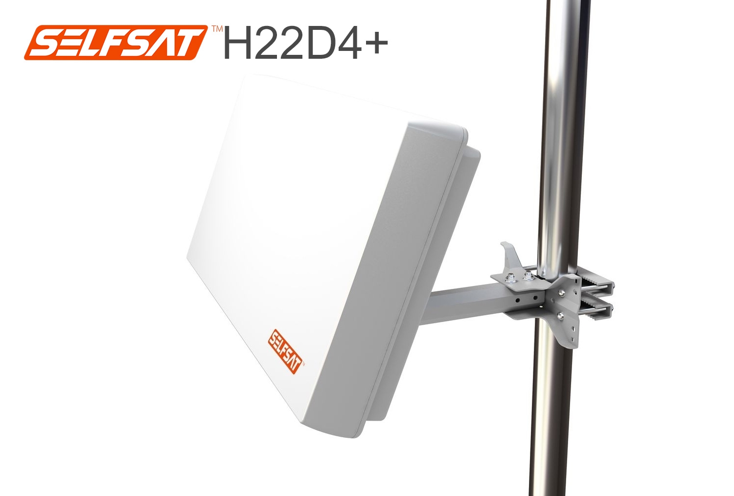 Selfsat H22D4+ Flachantenne mit austauschbaren Quad LNB
