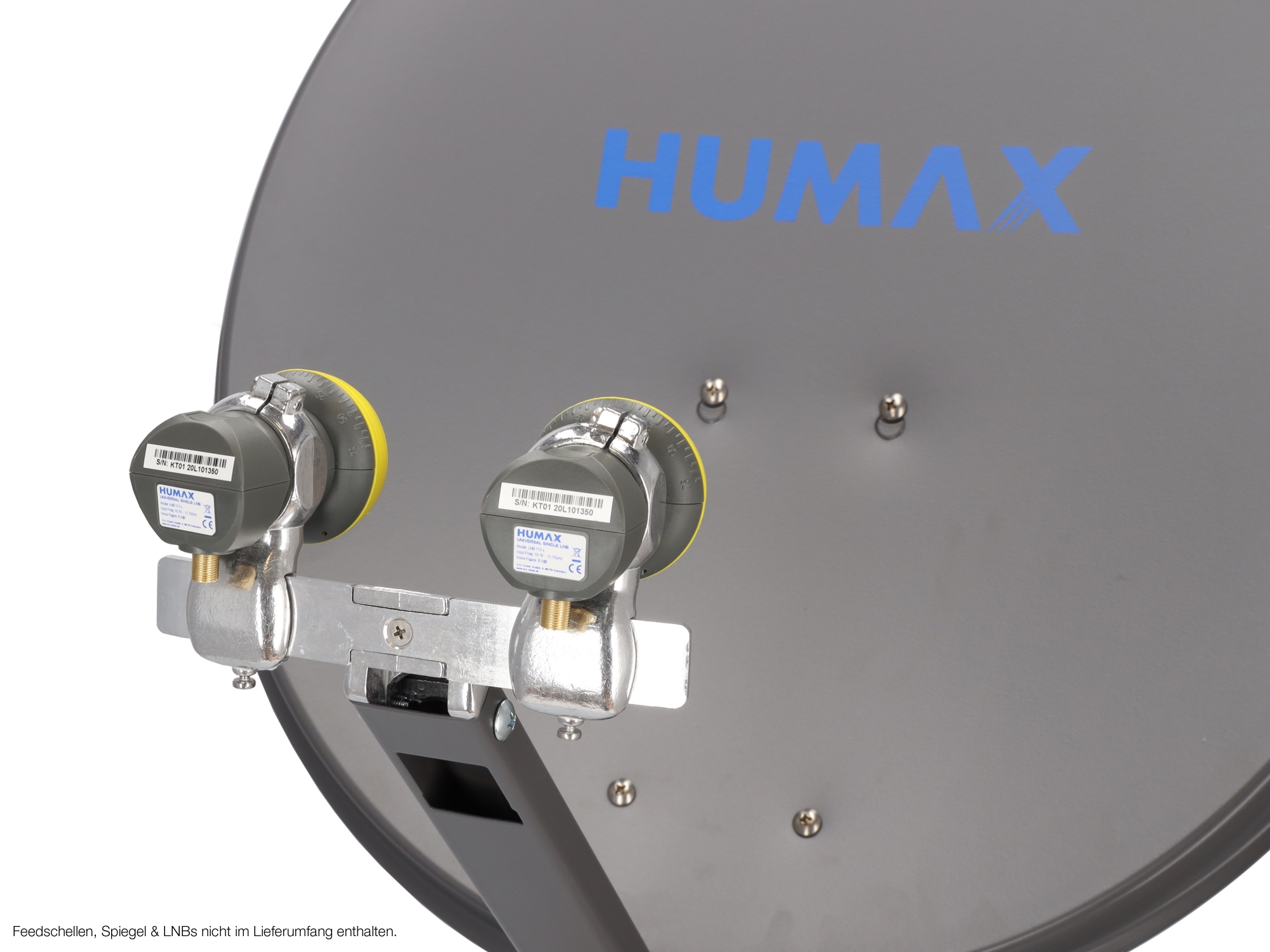 Multifeedschiene für Humax Professional Sat-Schüssel | bis 14 Grad Abstand