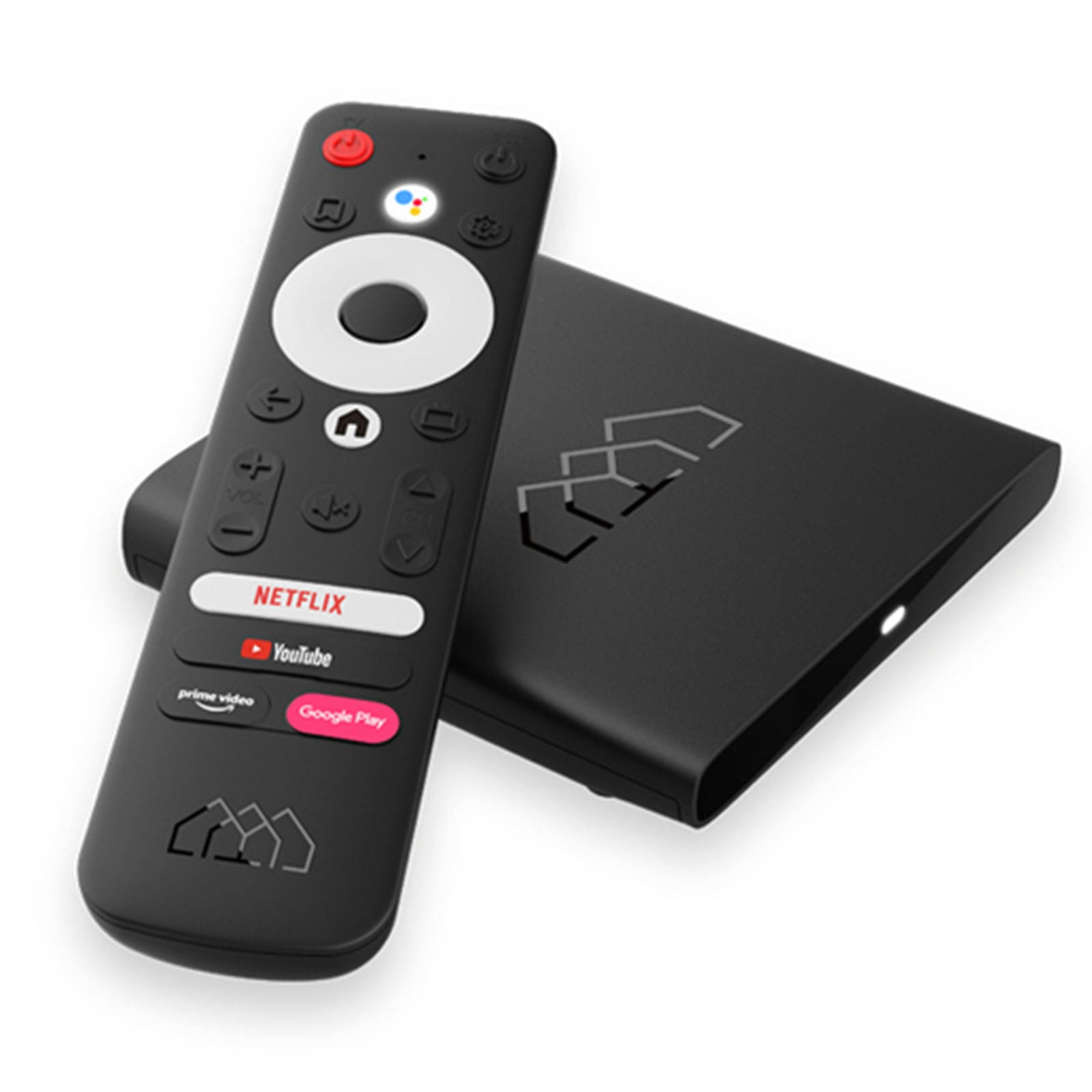 Homatics Box Q Android TV Mediaplayer (4K UHD, HDR, 5GHz WiFi, Bluetooth, Sprachfernbedienung)