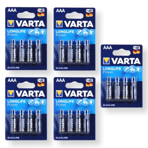 5x Blister Varta High Energy Batterien 1,5V Micro / LR03 / AAA / Varta Type 4903