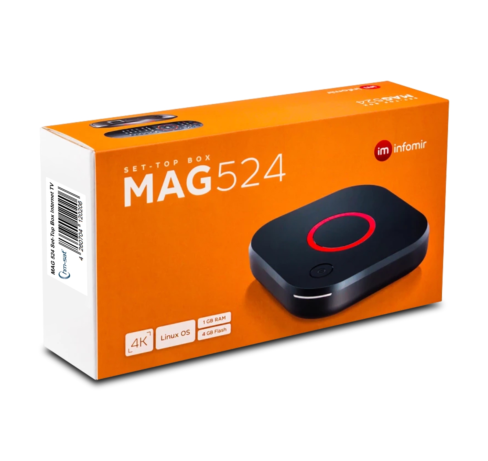 MAG 524 IP TV Internet Streamer HEVC H.265 4K UHD 60FPS Linux USB 3.0 LAN HDMI