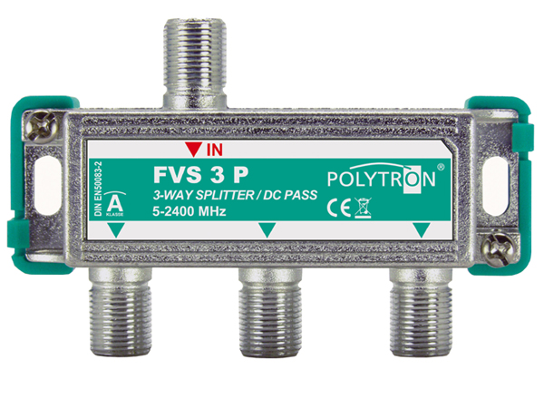 Polytron FVS3 SAT BK Verteiler 3 fach Splitter 5-2400 MHz, Unicable Fähig
