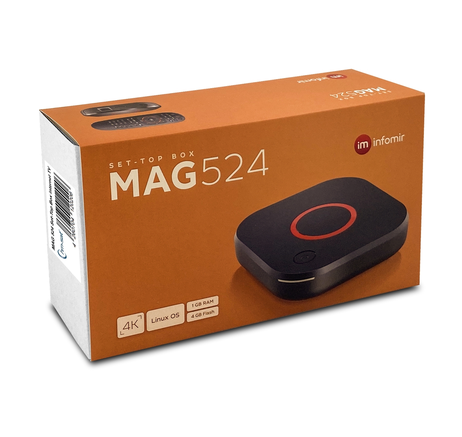 MAG 524w3 IP TV Internet Streamer HEVC H.265 4K UHD Dual Wifi 60FPS Linux USB 3.0 LAN HDMI