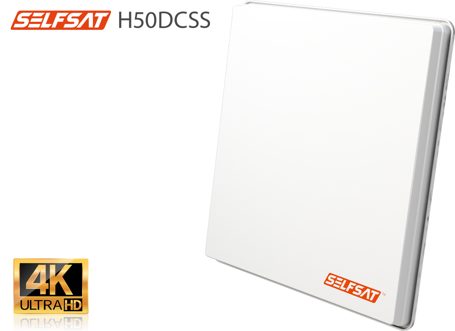 Selfsat H50dCSS Unicable 2 Antenne UHD 4K incl. 2 Legacy Ausgängen