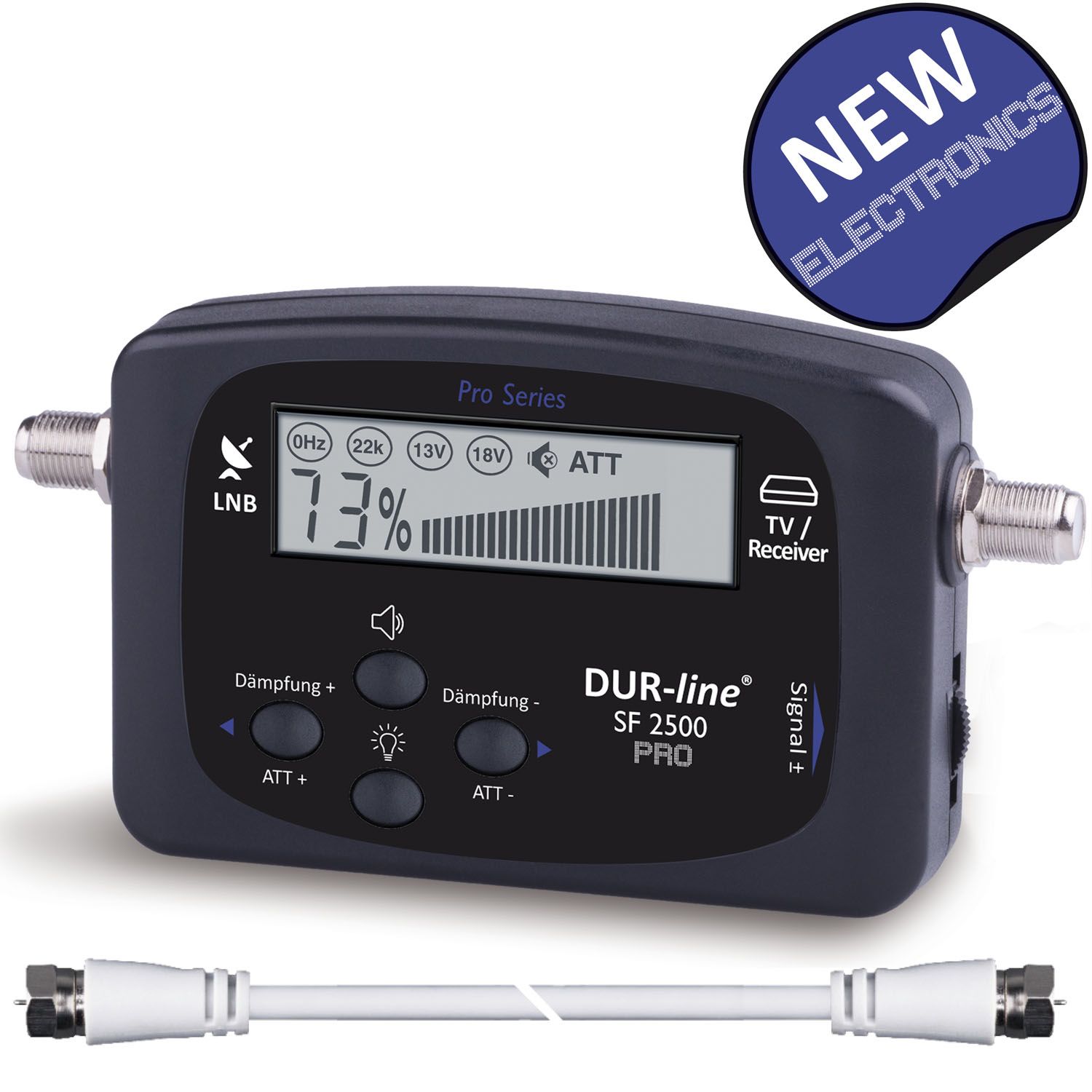 DUR-line SF 2500 Pro - Satfinder Digitales Messgerät