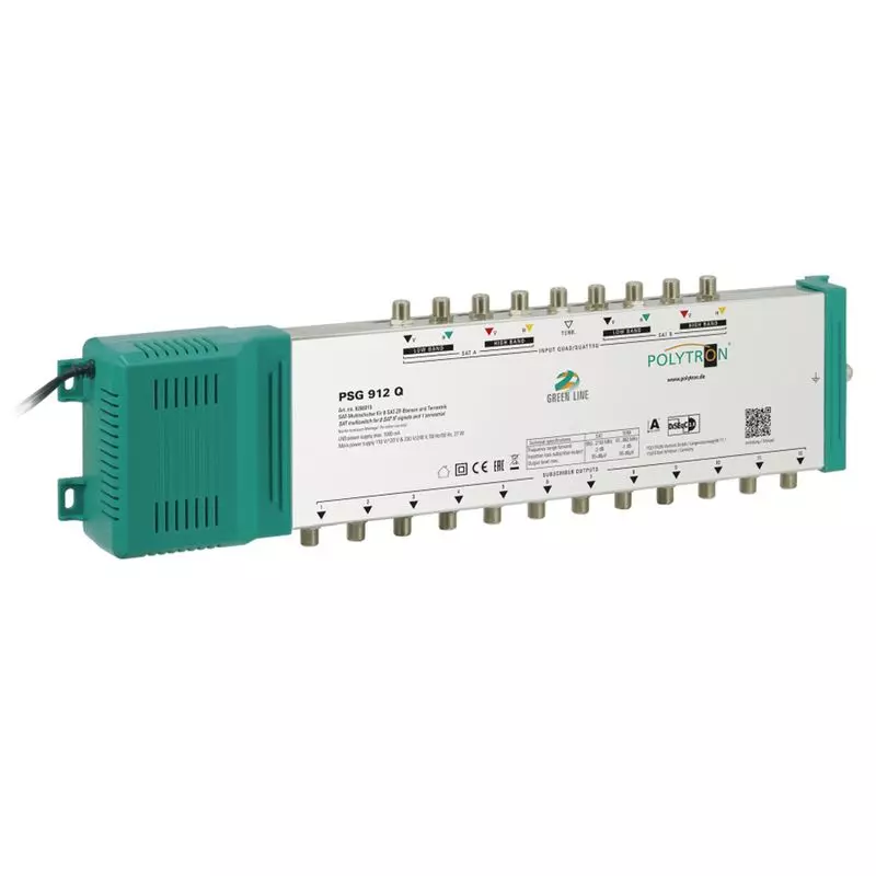 Polytron Green Line PSG 912 Q Multischalter, Quad- oder Quattro-LNBs verwendbar