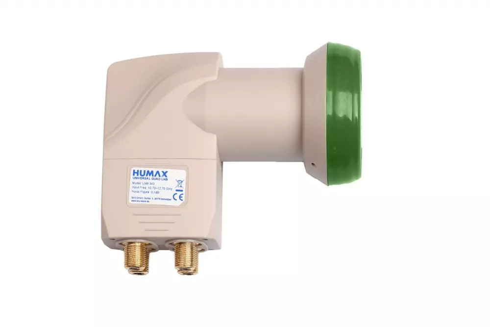 Humax Green Power Quad LNB 343 Sat Quad-LNB 0,1dB nachhaltig 4 Teilnehmer