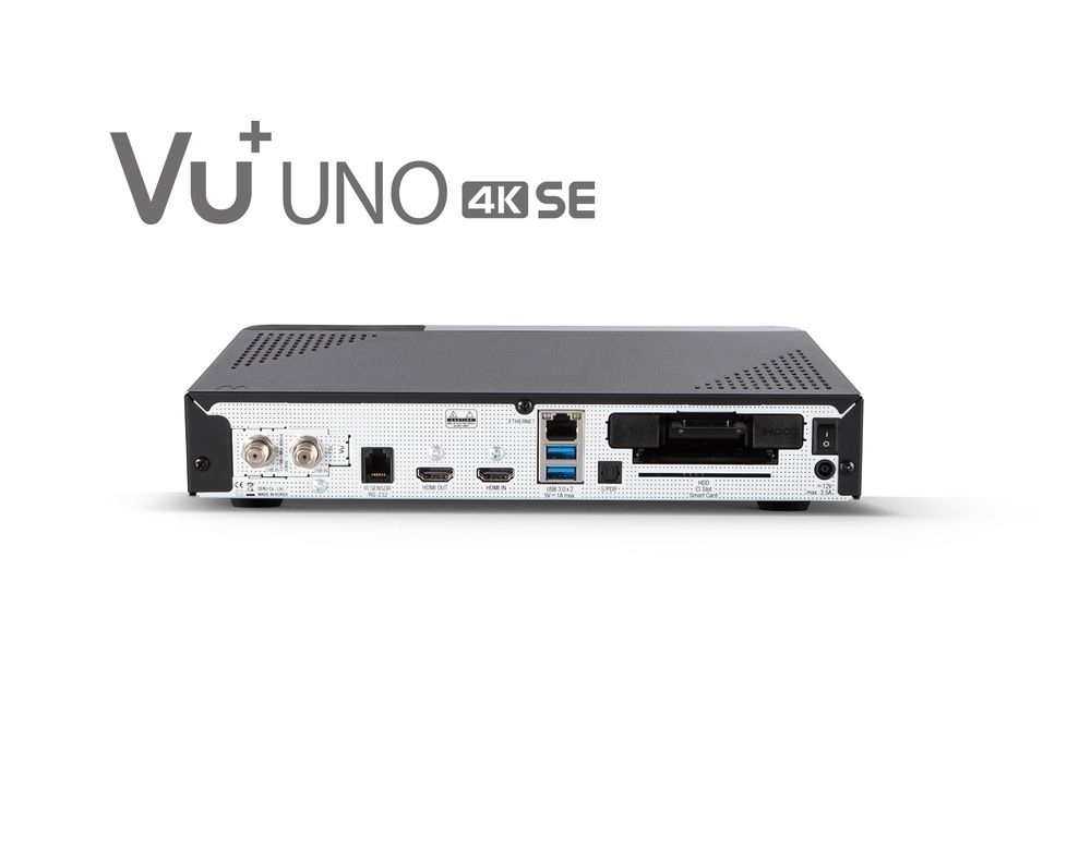 VU+ Uno 4K SE 1x DVB-S2X FBC Twin Tuner PVR ready Linux Receiver UHD 2160p