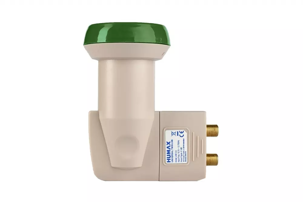 Humax Green Power Twin LNB 322 Sat Twin-LNB 0,1dB nachhaltig 2 Teilnehmer