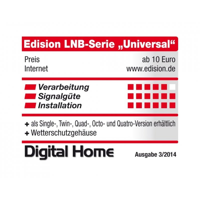 Edision Single LNB SL-1 Universal 0.1dB