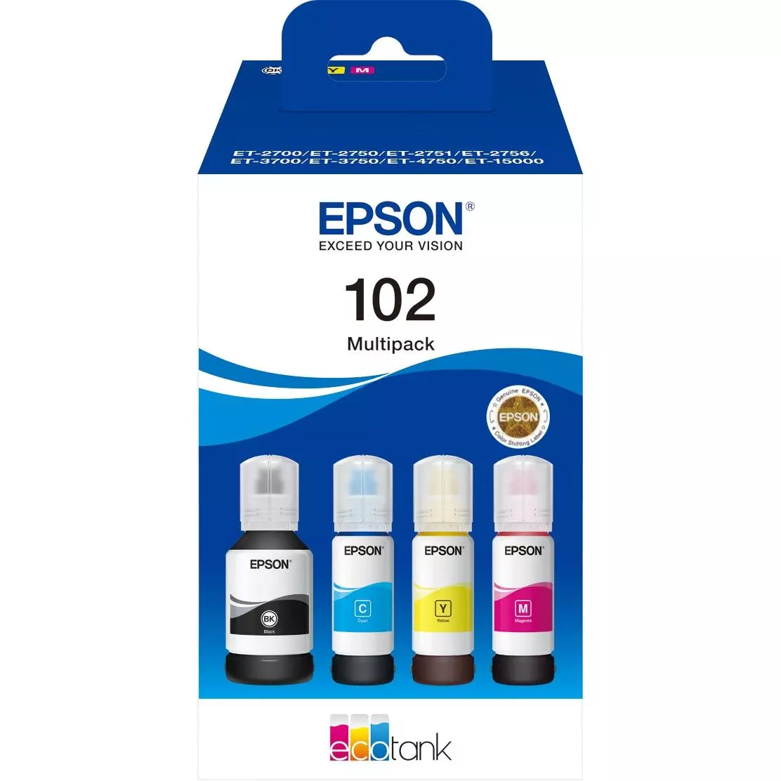 Epson Tinte 102 EcoTank C13T03R640 4er Multipack (BKMCY)