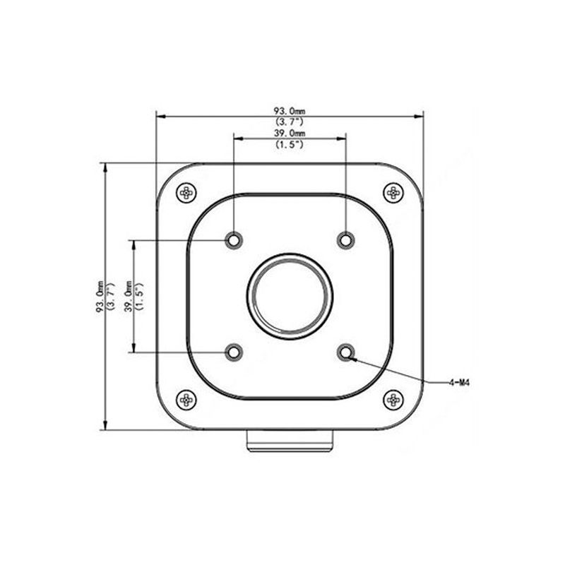 Uniarch TR-JB05-A-IN Montagebox für Bullet Dome Kameras, Weiß