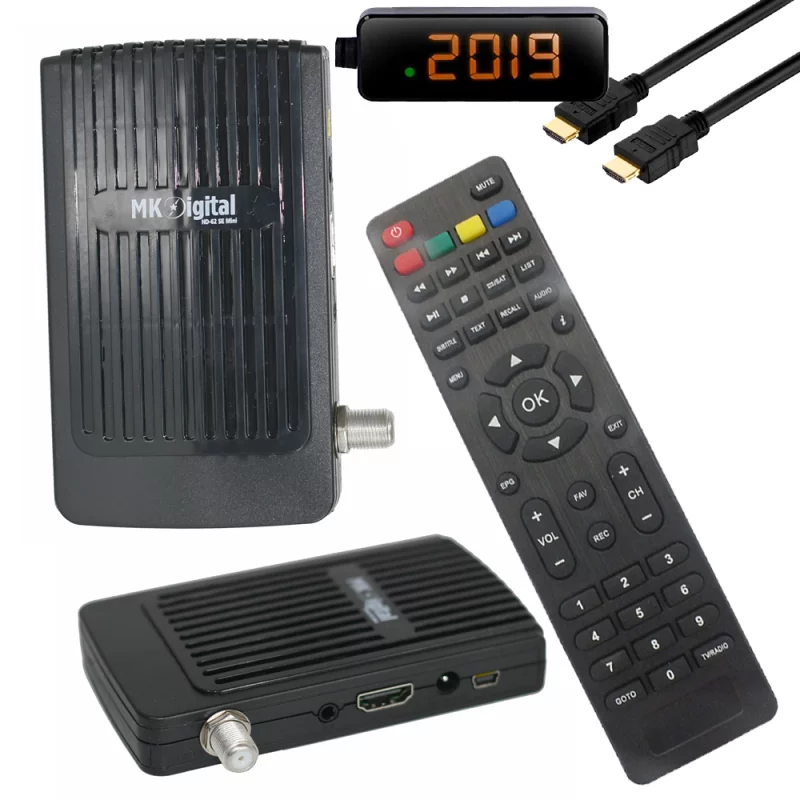 MK Digital HD-62se Mini Full HD Sat-Receiver (1080p, HDMI, Astra-Hotbird-Türksat vorprogrammiert)