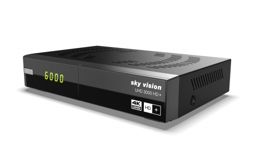 SKY VISION UHD 3000 HD+ Digitaler Ultra HD Satellitenreceiver HD+ Karte inklusive