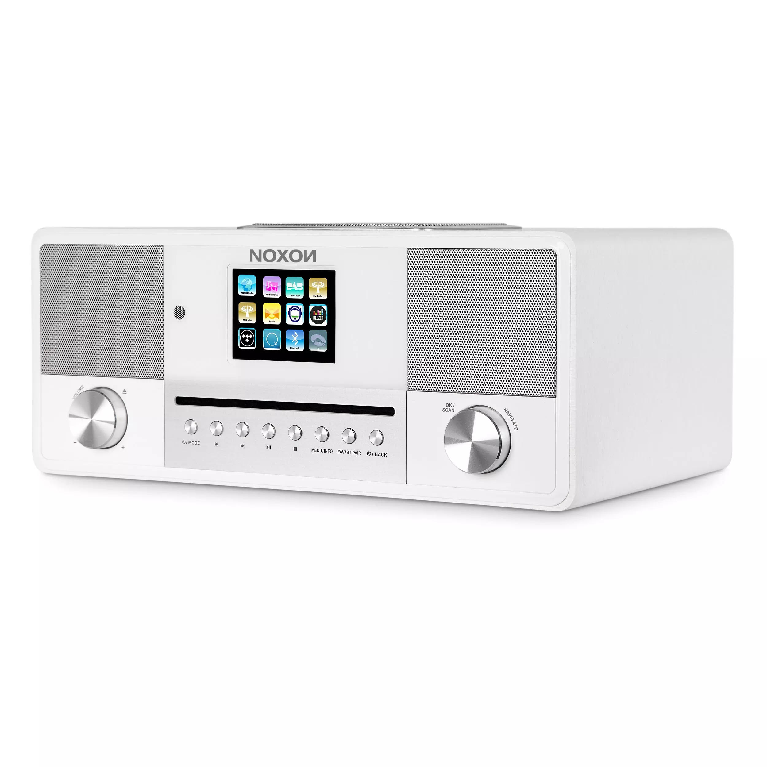 Noxon Jura - DAB+ UKW Internetradio mit Bluetooth, CD Player, Steuerung per App