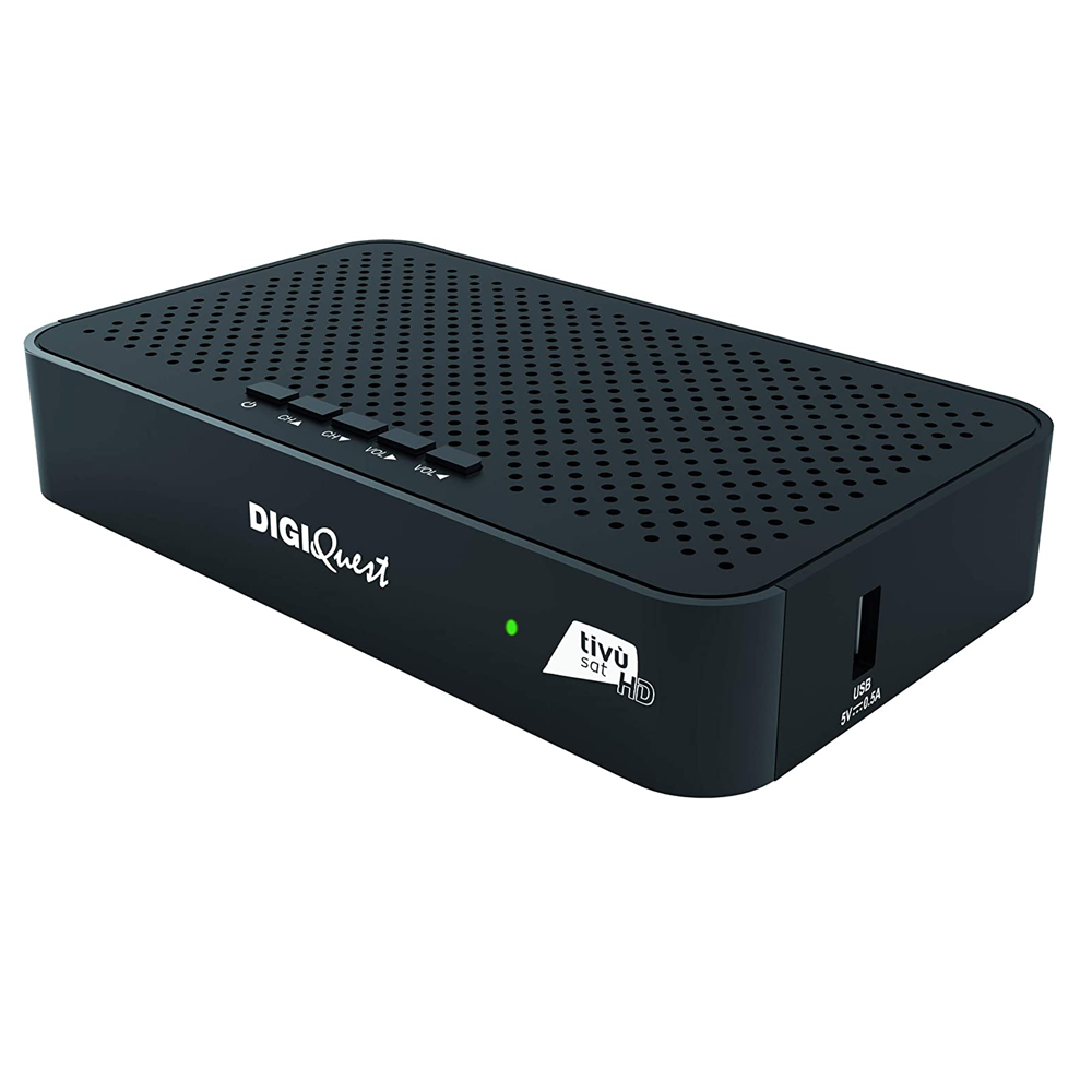 DIGIQuest DIGIQuest Classic Q30 Full HD Sat-Receiver mit Aktiver Tivusat Karte (DVB-S2, HDMI, SCART, LAN)