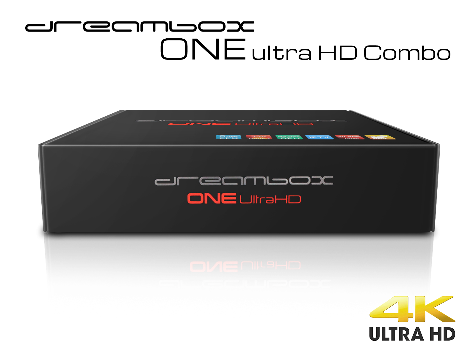Dreambox One Combo Ultra HD BT 1x DVB-S2X / 1xDVB-C/T2 Tuner 4K 2160p E2 Linux Dual Wifi H.265