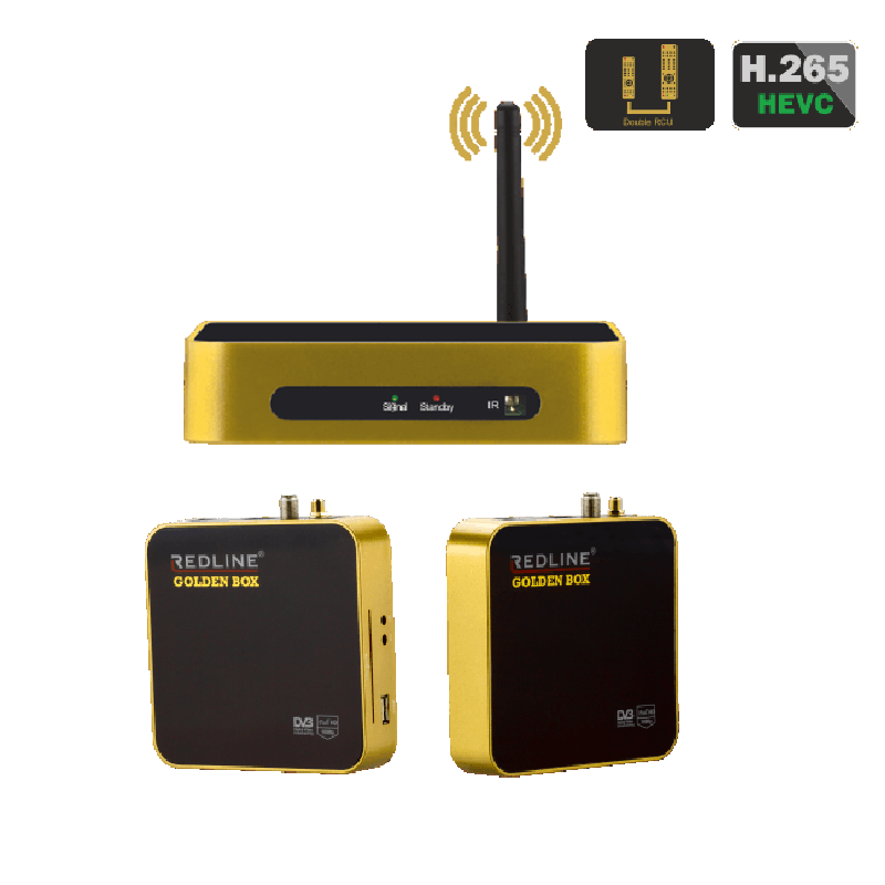 Redline Goldenbox H.265 IPTV,WIFI,Youtube,CA, Unicable, Full HD Sat Receiver