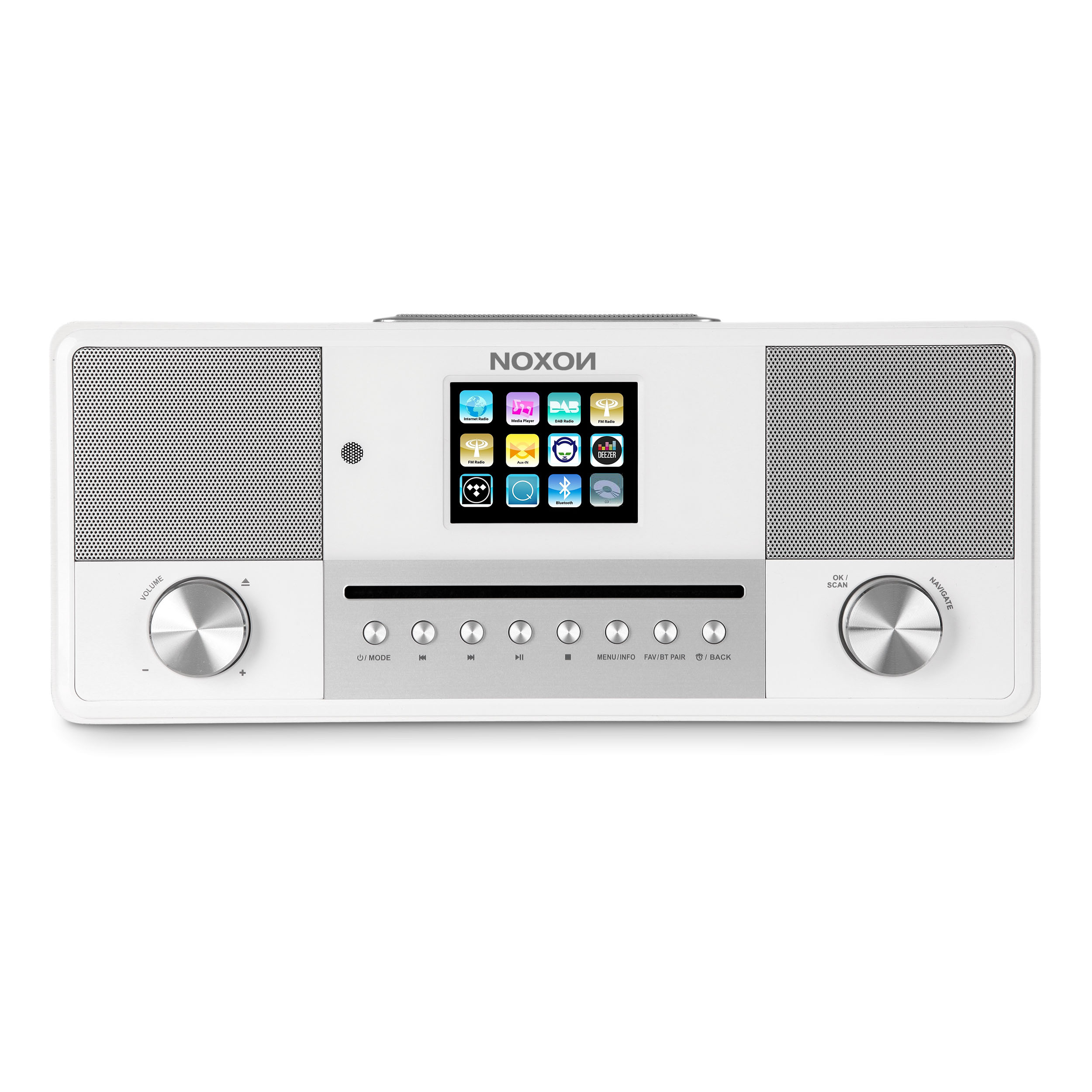 Noxon Jura - DAB+ UKW Internetradio mit Bluetooth, CD Player, Steuerung per App