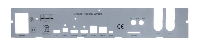 Dreambox DM7080 Kabel Rückblende DVB-C/T