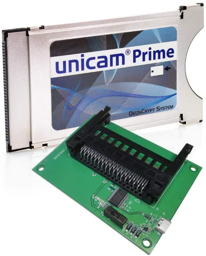 Unicam Prime CI Modul + Programmer USB I Common Interface Karte mit DeltaCrypt-Verschlüsselung 3.0 