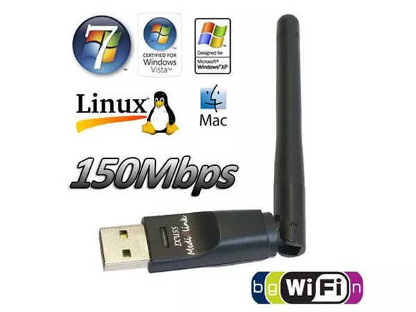 Medialink USB WiFi WLAN Adapter 150 Mbit/s mit 3dBi Antenne