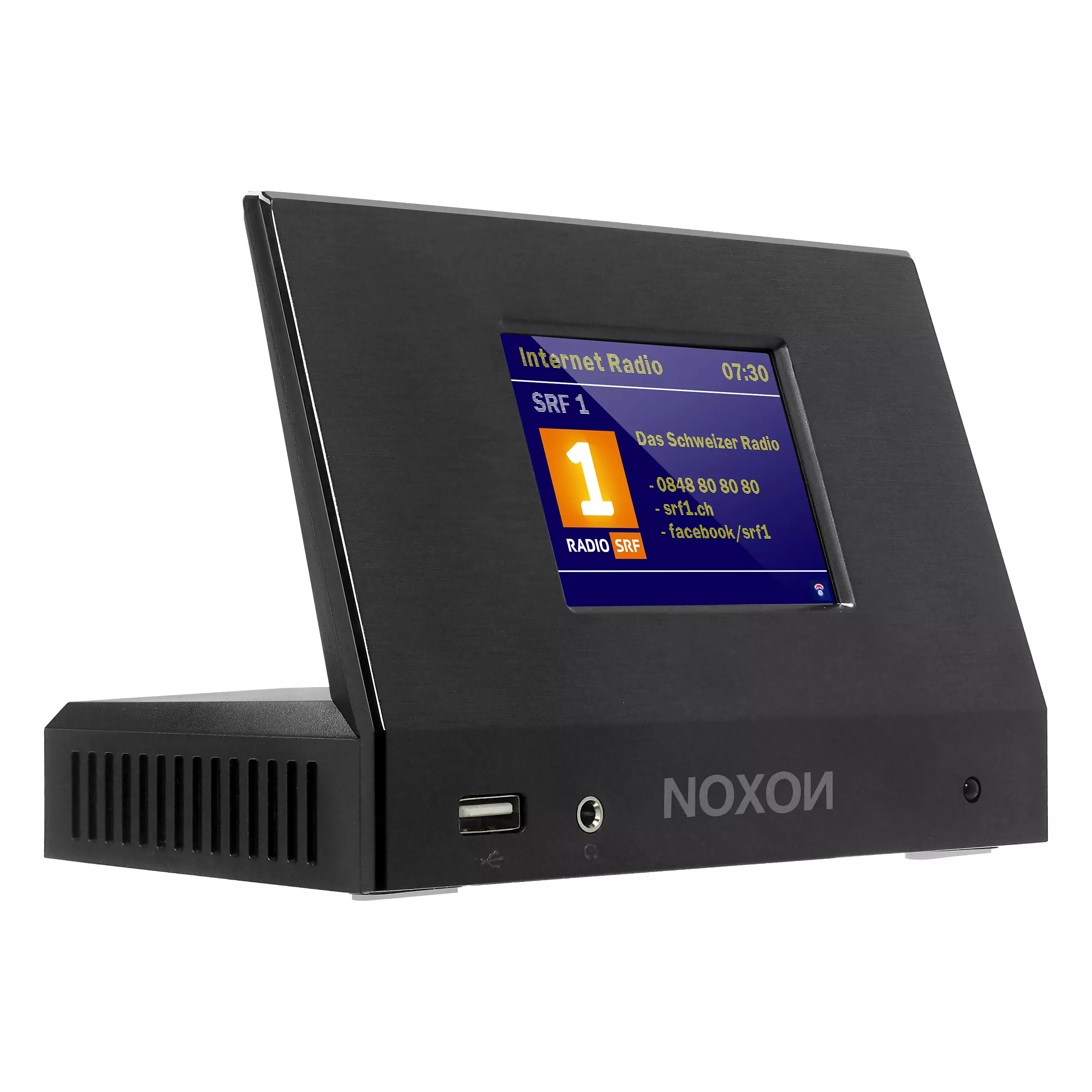 Noxon A120+ schwarz - Audio Adapter DAB+/UKW & Internet-Radio, Spotify, Bluetooth, USB, App