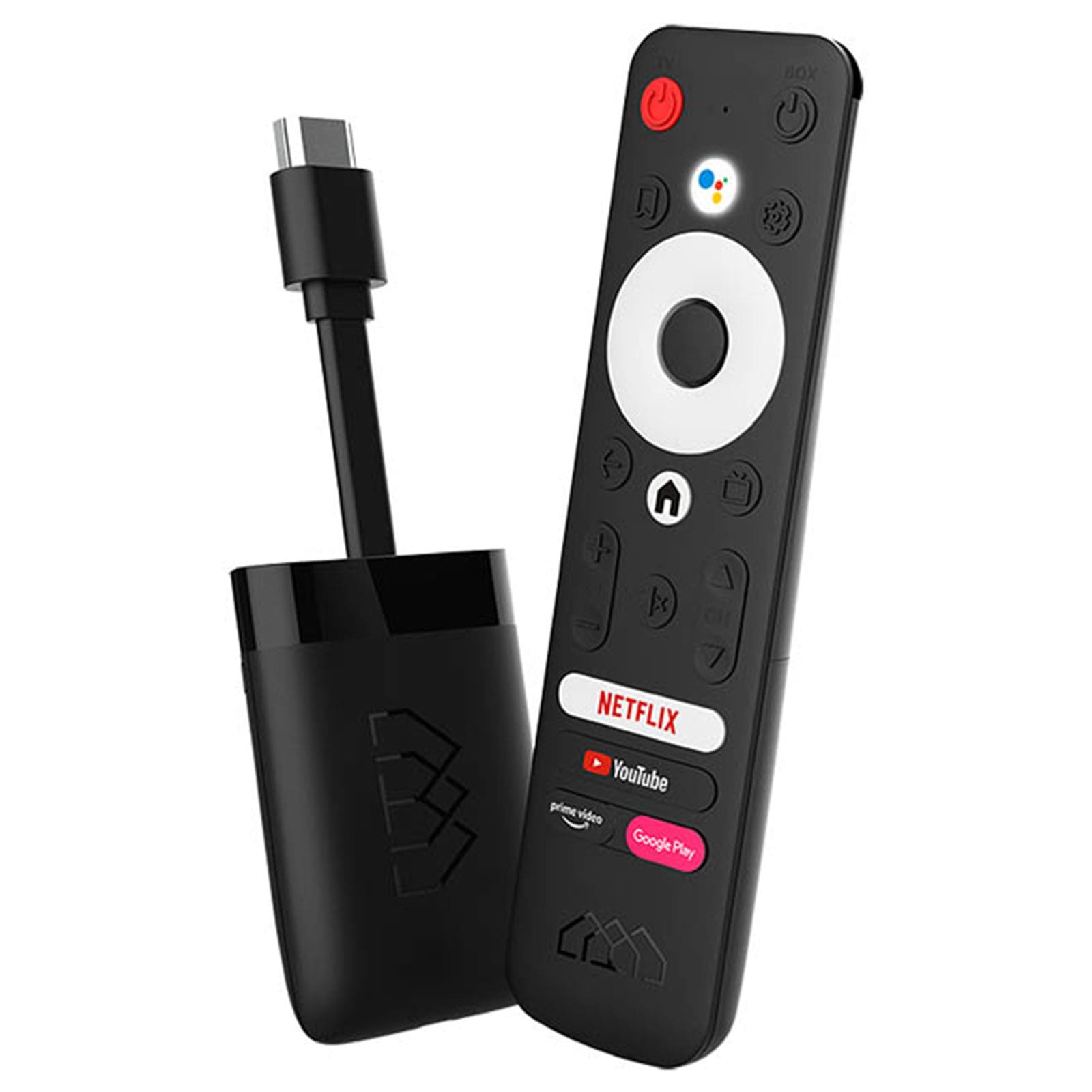 Homatics Dongle Q Android TV Mediaplayer Stick (4K HDR, 5GHz WiFi, Bluetooth, Sprachfernbedienung)